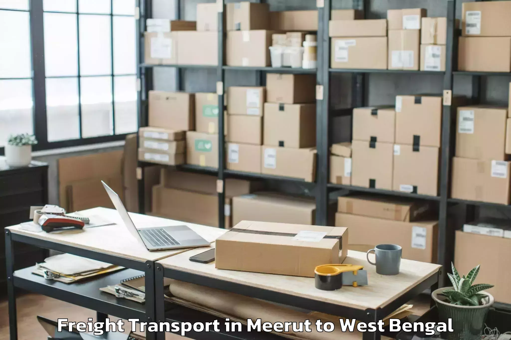 Trusted Meerut to Rishra Freight Transport